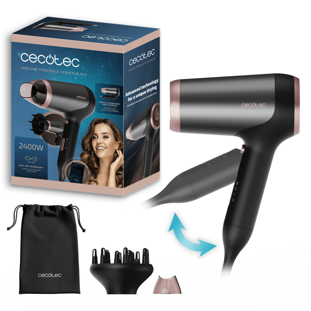 IoniCare Power&Go Heaven Black Saç Kurutma Makinesi