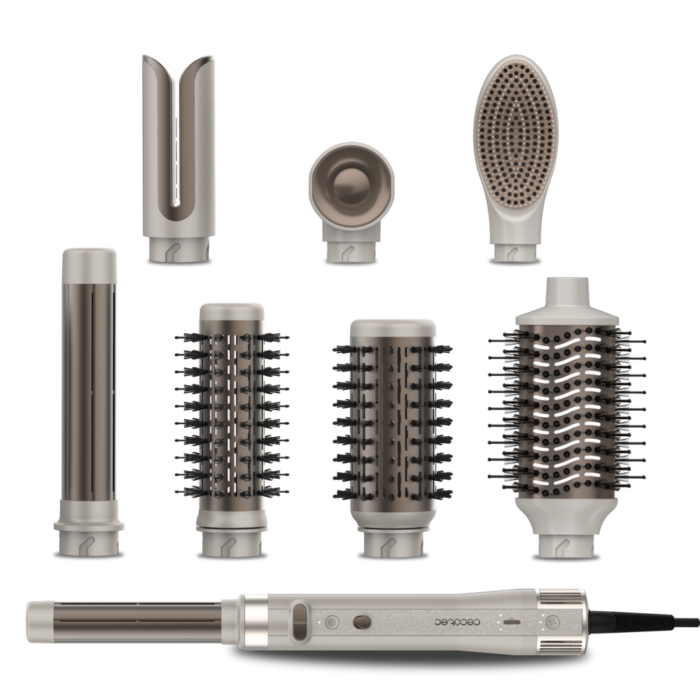 CeramicCare 8in1 AirGlam Gyro Champagne Saç Şekillendirme Seti